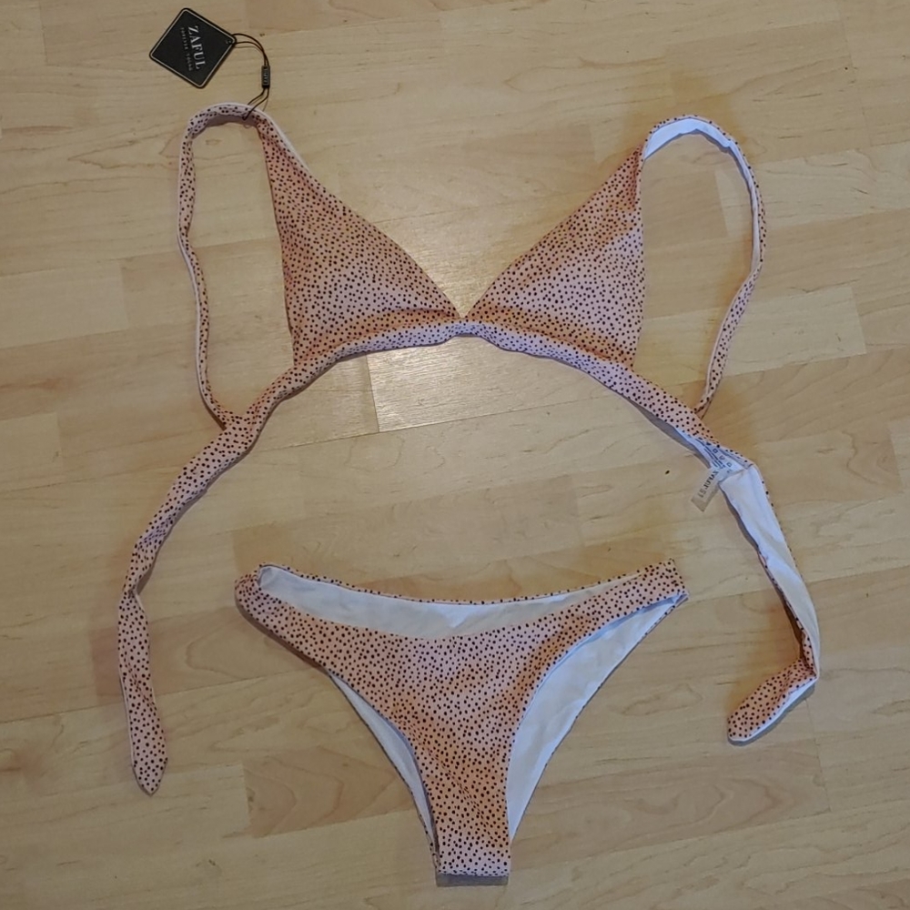 Polka dotted bikini